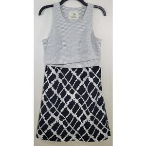 Anthropologie Dress Womens Size 8 Tabitha Quilted Layered Timeless Corpcore